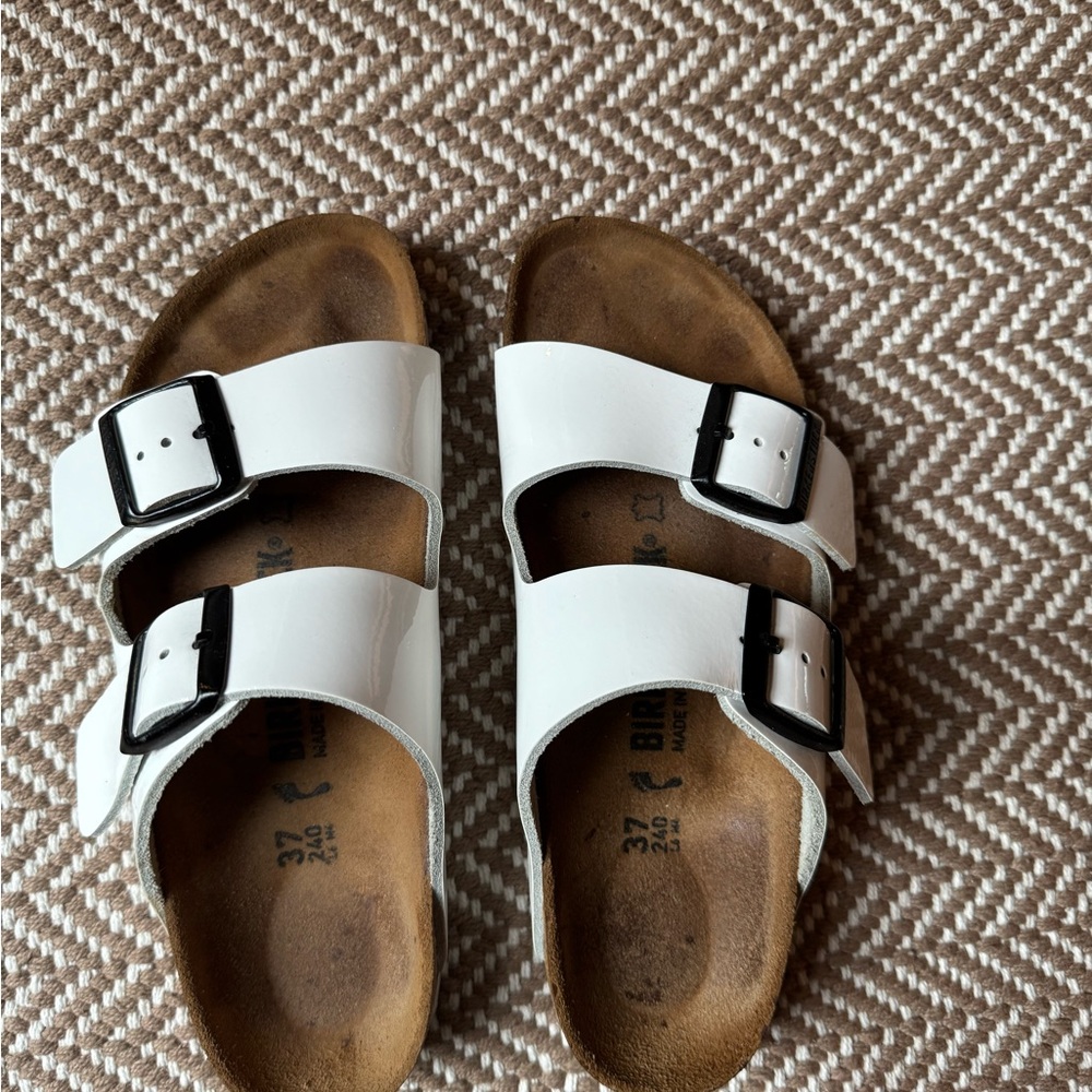 Birkenstock Arizona narrow footbed in patent leather